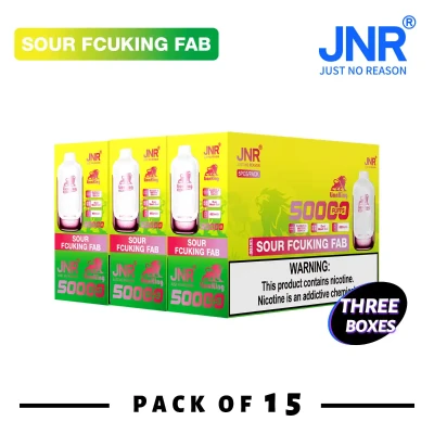 3 Box (15 pcs) Sour Fcuking Fab | JNR Lion King 50K Puffs Disposable Vape